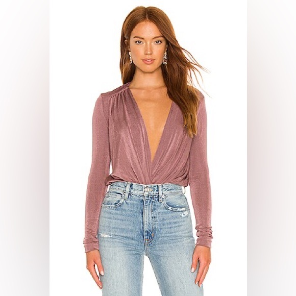 Intimately By Free People Tops - Free People Bodysuit in Mauve Size Large NWT
